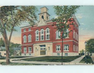 Divided Back CITY HALL SCENE Rochester New Hampshire NH hs6271