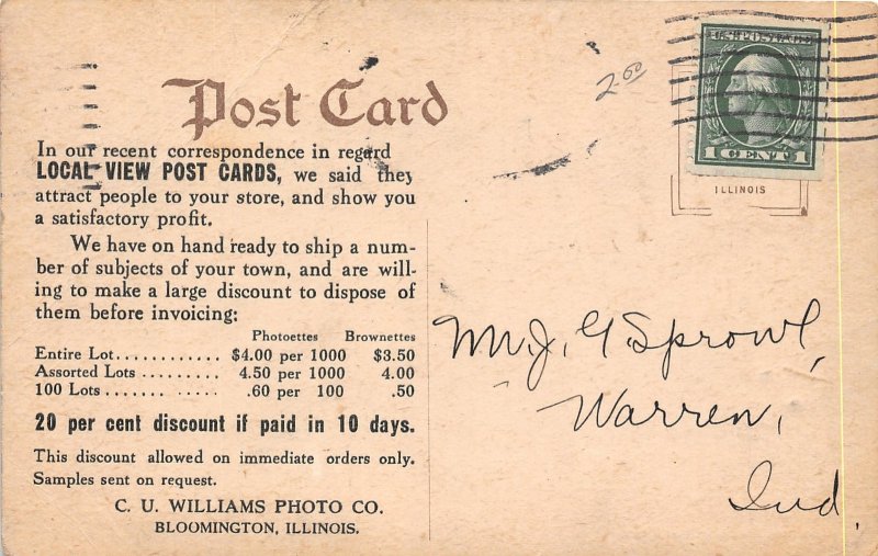 F48/ Dillon Montana Postcard c1910 Telephone Block Stores Restaurant