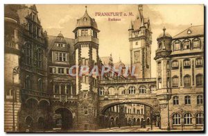 Old Postcard Frankfurt A M Rathaus