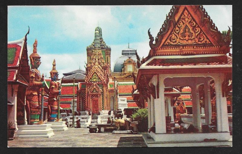 Wat Pra Keo Emerald Buddha Bangkok Thailand unused c1950's