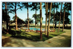 c1960 Sea Gulf Court Highway Facing The Gulf Biloxi Mississippi Vintage Postcard