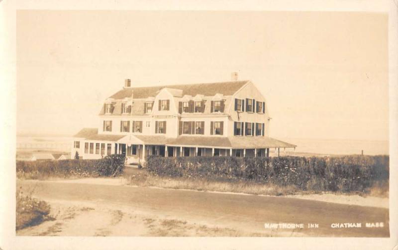 Chatham Massachusetts Hawthorne Inn Real Photo Antique Postcard K30761