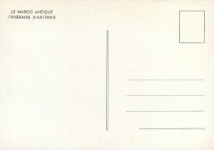 Old Morroco Antonin's itenarary map Postcard