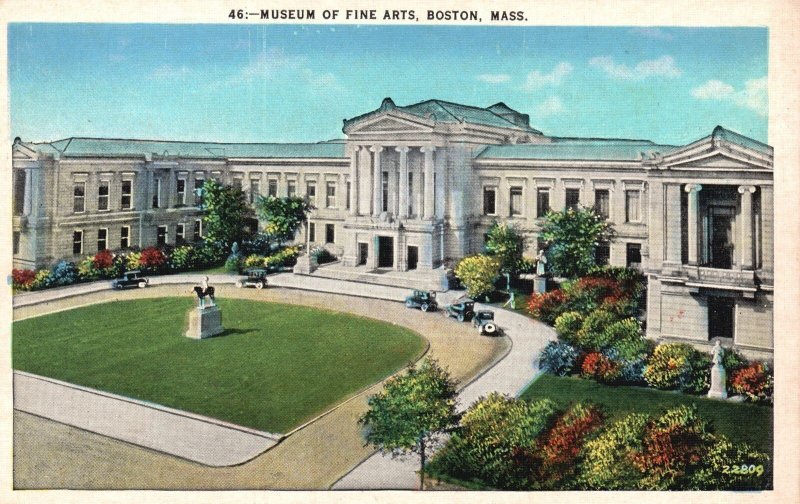 Vintage Postcard Museum of Fine Arts Building Boston Massachusetts MA United Art