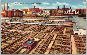 Union Stockyard Chicago Illinois South Side From 39th To 43rd Streets, Postcard