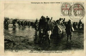 CPA AK Casablanca - Debarquement des Senegalaises MAROC (963342)