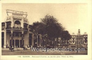 au dernier plan I'Hotel de Ville Saigon Vietnam, Viet Nam Unused 