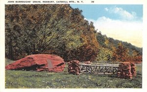 John Burroughs' Grave in Roxbury, New York