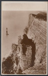 Sussex Postcard - Beachy Head and Lighthouse, Eastbourne    T4907