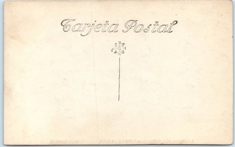 c1930s Granada Spain RPPC Alhambra Palace Sierra Nevada Snow Fortress Tower A363