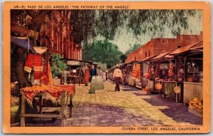 1944 El Pao De Los Angeles Olvera Street Los Angeles California Posted Postcard