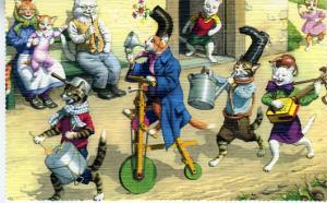 Mainzer - Parade Day - Cat Postcard