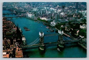 c1982 Tower Bridge & the City of London England 4x6 VINTAGE Postcard 1770
