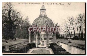 Old Postcard Chateau de Chantilly The Temple of Love Ille