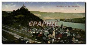 Postcard Old Braubach Mit Der Marksburg