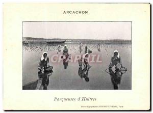 Old Postcard Soula Sea parqueuses of oysters