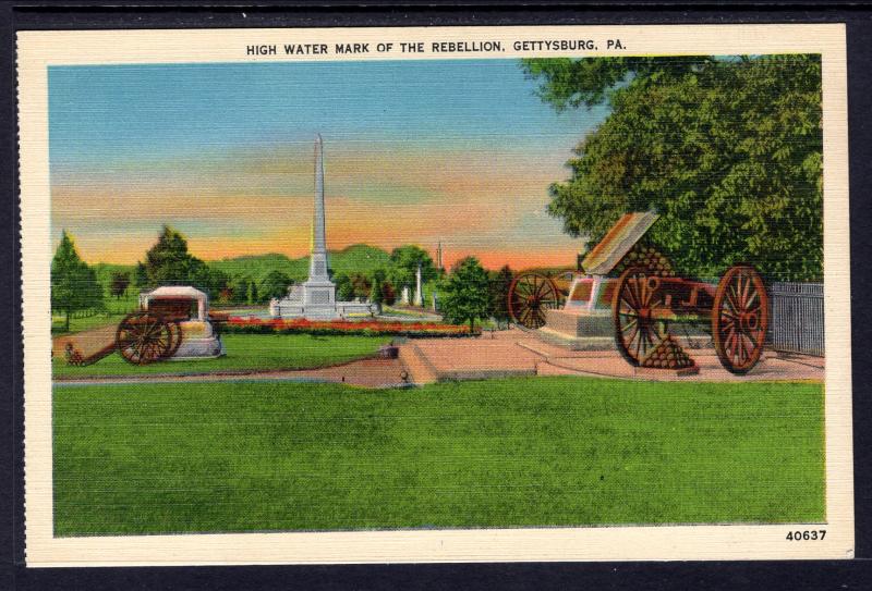 Highwater Mark of the Rebellion,Gettysburg,PA