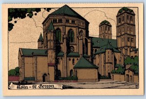Cologne North Rhine-Westphalia Germany Postcard St. Gereon's Basilica c1940's