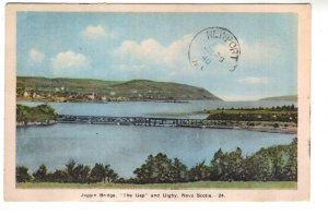 Joggin Bridge, The Gap, Digby, Halifax, Nova Scotia, Used 1940 Split Ring Cancel