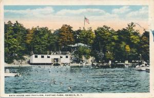 Bath House and Pavilion at Pastime Park - Geneva NY, New York - pm 1923 - WB