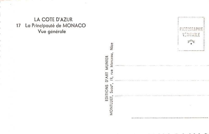 La Cote D'Azur Mexico Tarjeta Postal Unused 