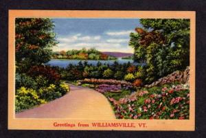 VT Greetings from WILLIAMSVILLE VERMONT Postcard PC