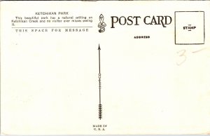 Ketchikan Park Alaska AK WB Postcard VTG UNP HHT Vintage Unused  