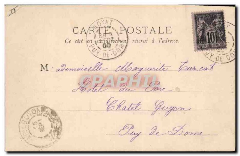 Old Postcard Chateau Chazeron