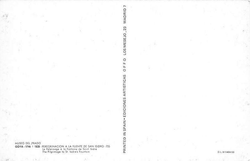 Pilgrimage Of Fountain Of San Isidro Painting By Francisco Goya