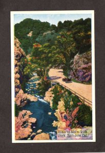 CA Road to Alum Rock Park San Jose California Postcard