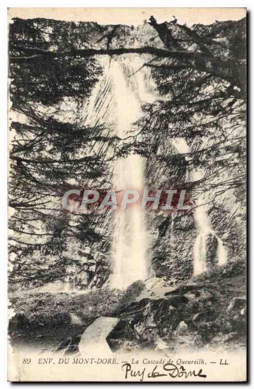 Old Postcard Surroundings Mont Dore La Cascade Queureuilh