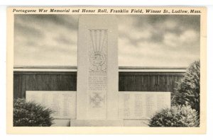 MA - Ludlow. Portuguese War Memorial & Honor Roll, Franklin Field