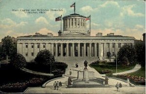 State Capitol and McKinley Memorial - Columbus, Ohio