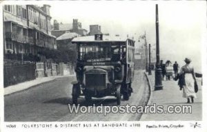 Folkestone & District Buss Sandgate England United Kingdom Postcard