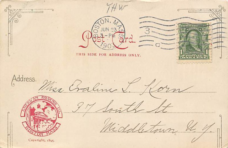 Greetings from Boston Pioneer PU 1903 