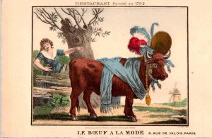 Paris, France - Dine at Le Boeuf a la Mode - 8. rue de Valois - 1940s