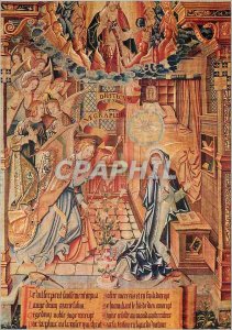 Modern Postcard Reims Cathedral Tapestries of the Life of the Virgin Annuncia...