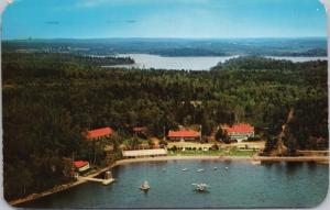 Braemar Lodge Lake Ellenwood Yarmouth NS Nova Scotia 1961 Vintage Postcard E21