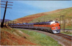 Postcard TRAIN SCENE Chicago Illinois IL AK8399
