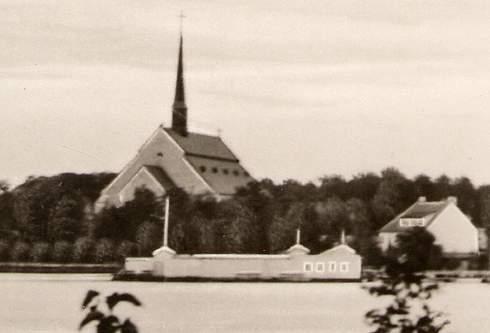 RPPC Vadstena, Sweden - Lake View - Real Photo