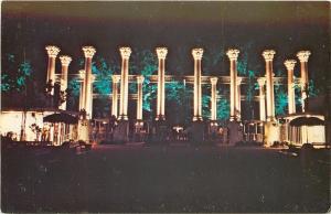 Atlanta Georgia~Six Flags~Corinthian Columns at Entrance~1960s Postcard