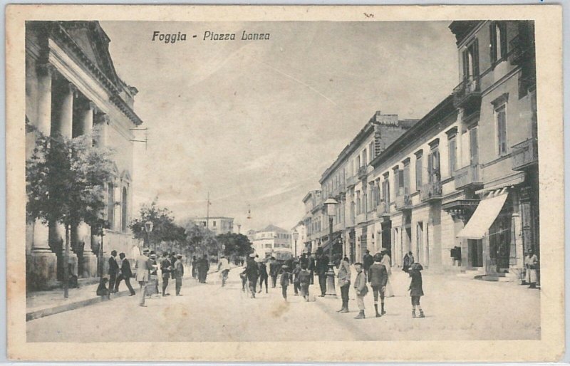 49745    CARTOLINA d'Epoca - FOGGIA citta' : Piazza Lanza -  BELLA!