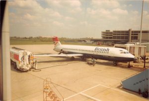 US26 transportation airplane British airways plane real photo