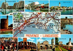 Map and Multi View Of Languedoc France