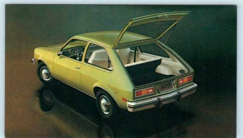 Advertising 1977 CHEVROLET CHEVETTE Hatchback Coupe Car Automobile Postcard