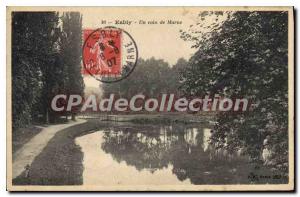 Postcard Old Esbly corner of Marne