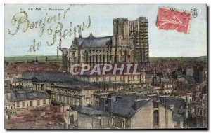 Postcard Reims Old Panorama