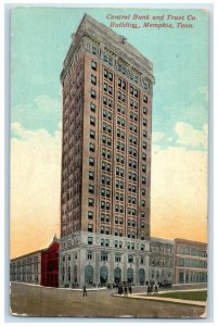 c1910 Central Bank Trust Building Exterior Memphis Tennessee TN Vintage Postcard