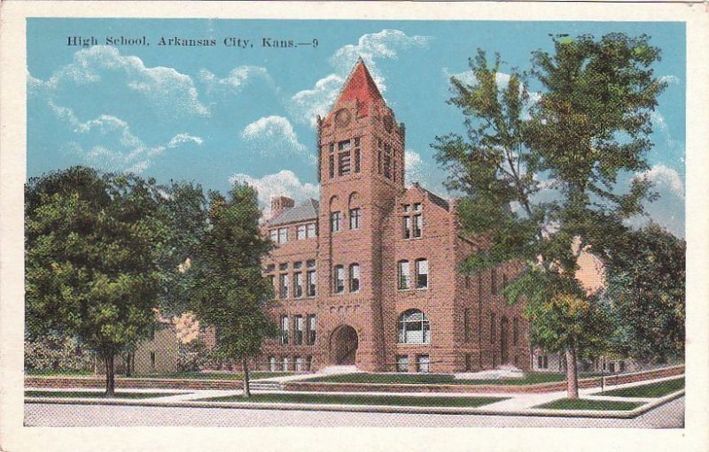 Postcard High School Arkansas City KS