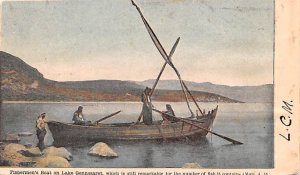Fishermen's Boat onf Lake Gennesaret Israel Postcard